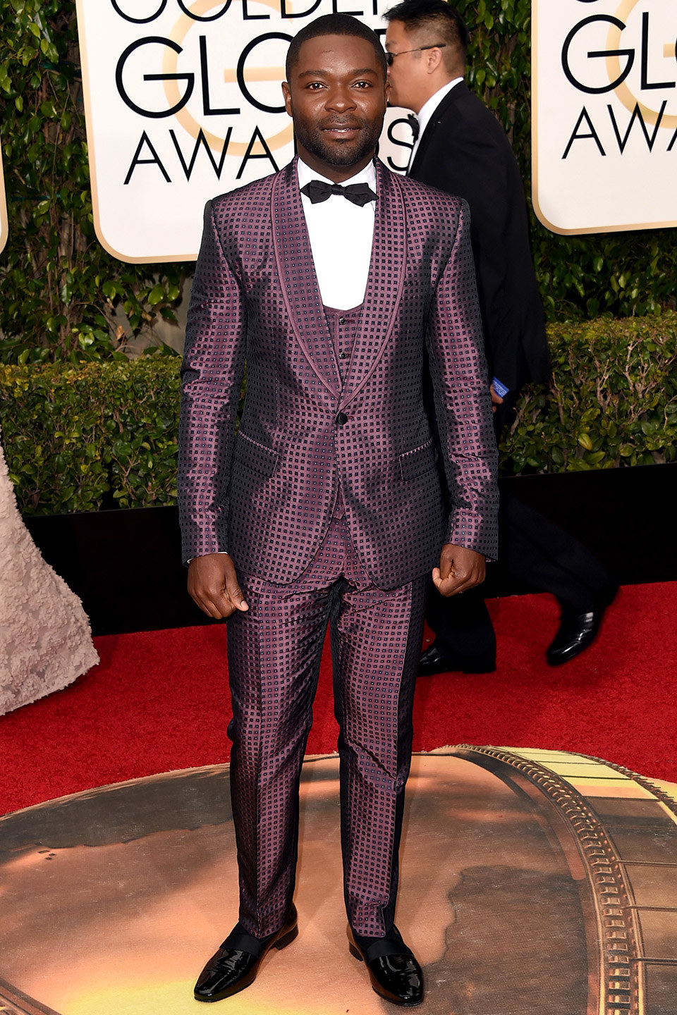 David Oyelowo is no stranger to bold looks and pulled off purple, wearing this Dolce & Gabana suit. 
